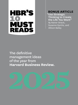 cover image of HBR's 10 Must Reads 2025